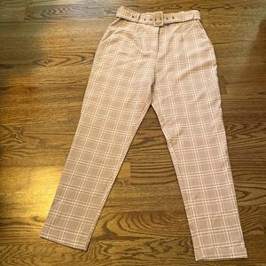 Pink plaid pants from Apeach size small.